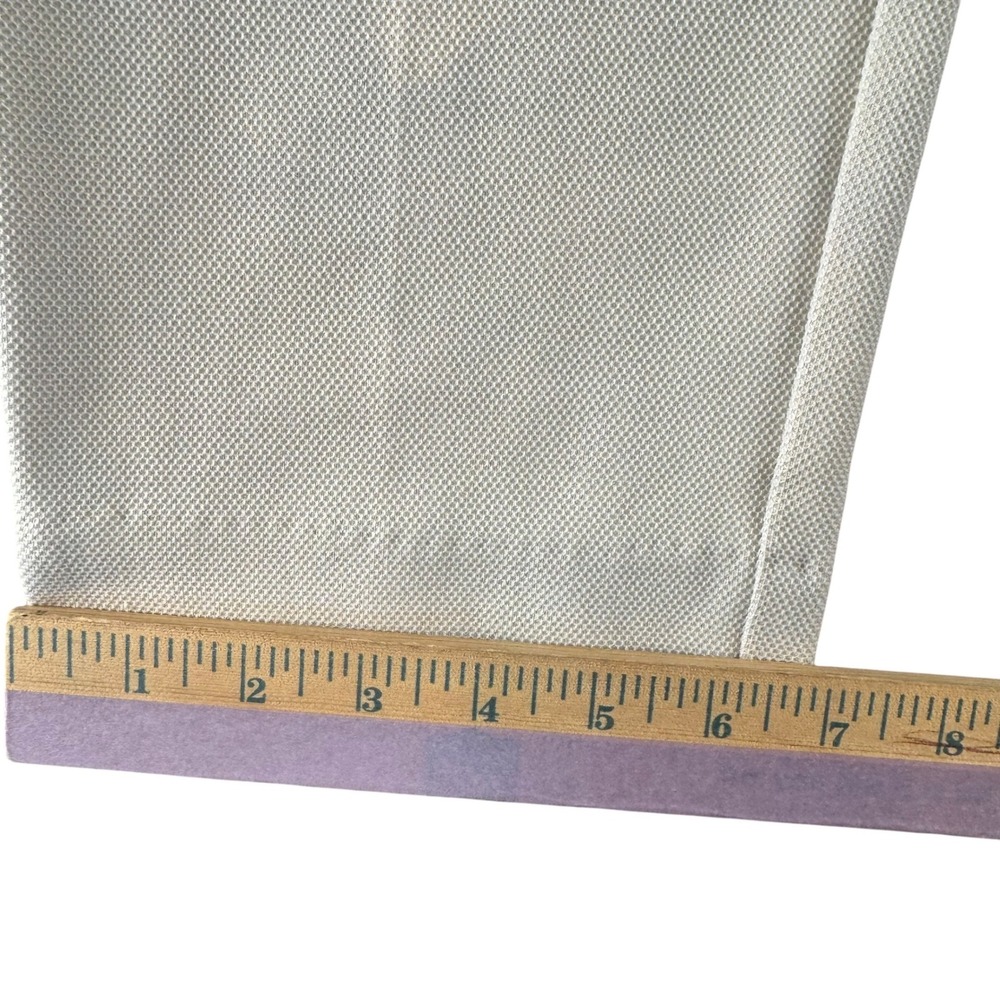White House Black Market WHBM Cream Textured Ankle Dress Pants 12 Professional - Picture 3 of 7